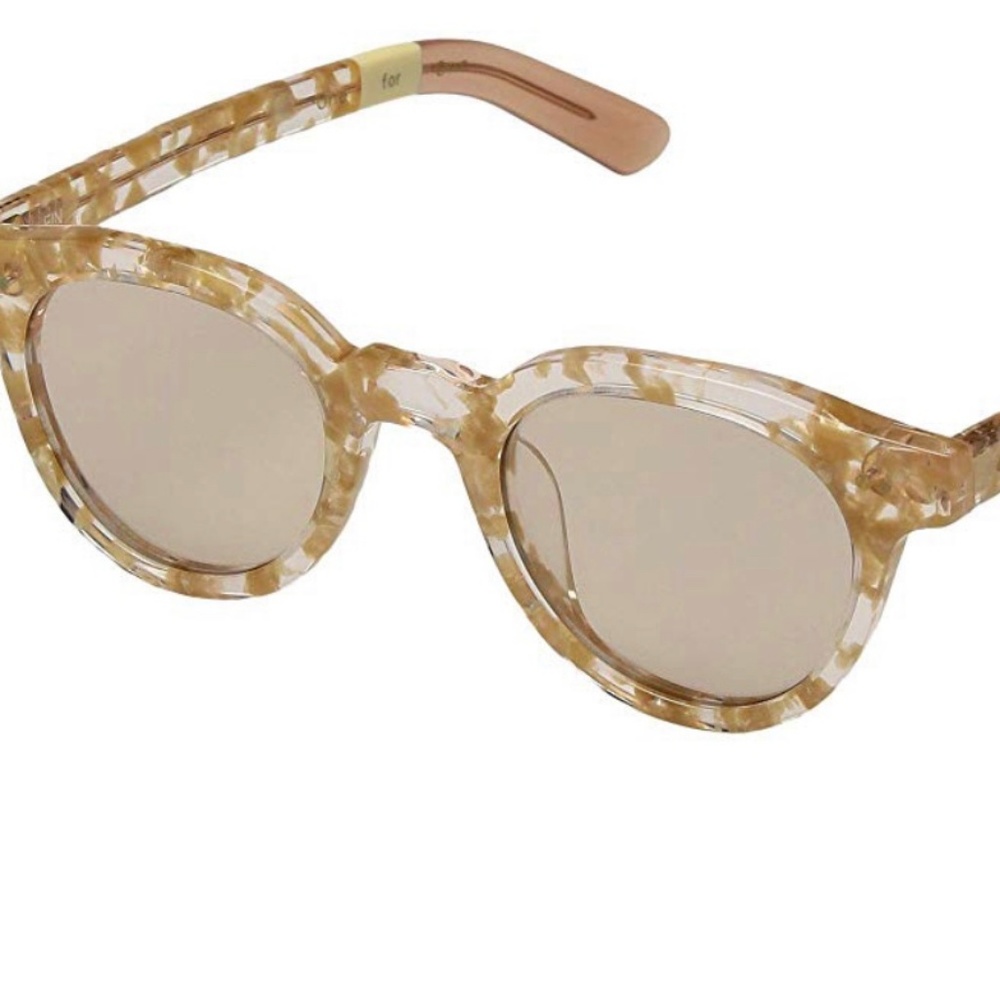 TOMS Fin Sunglasses - Gold Flecks in Crystal